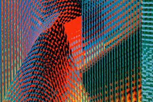 Sheared Stripes with Red Interrupt