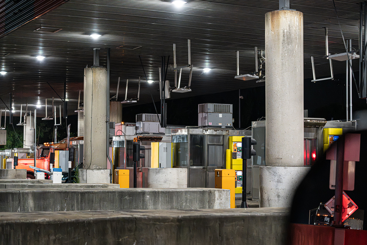 Toll Plaza at Night