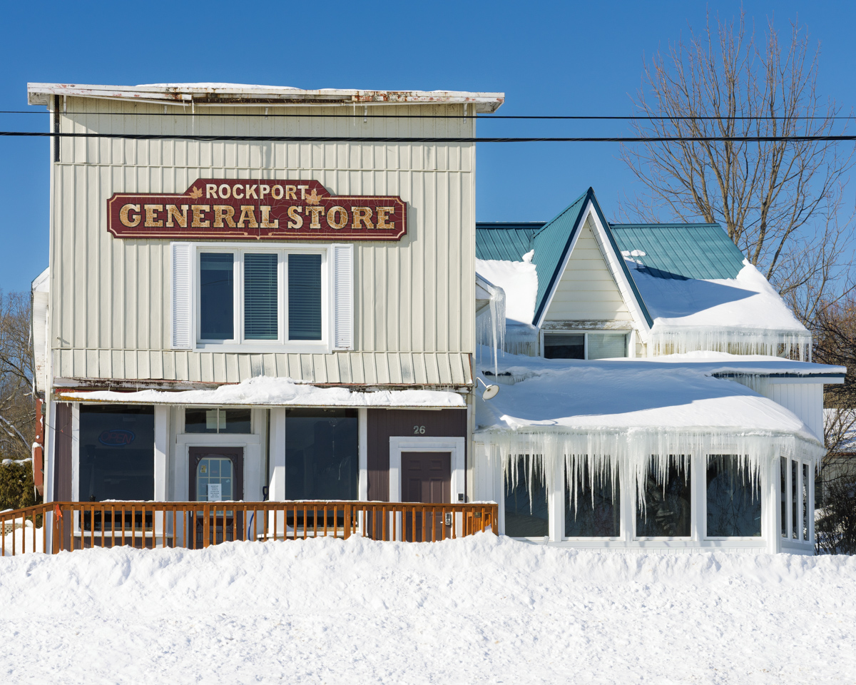 Rockport General Store in Deep Snow