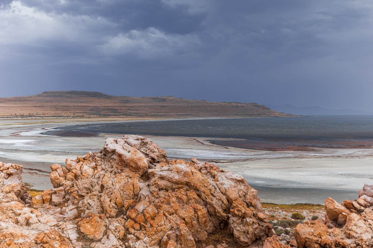 Storm Clouds Over Antelope Island