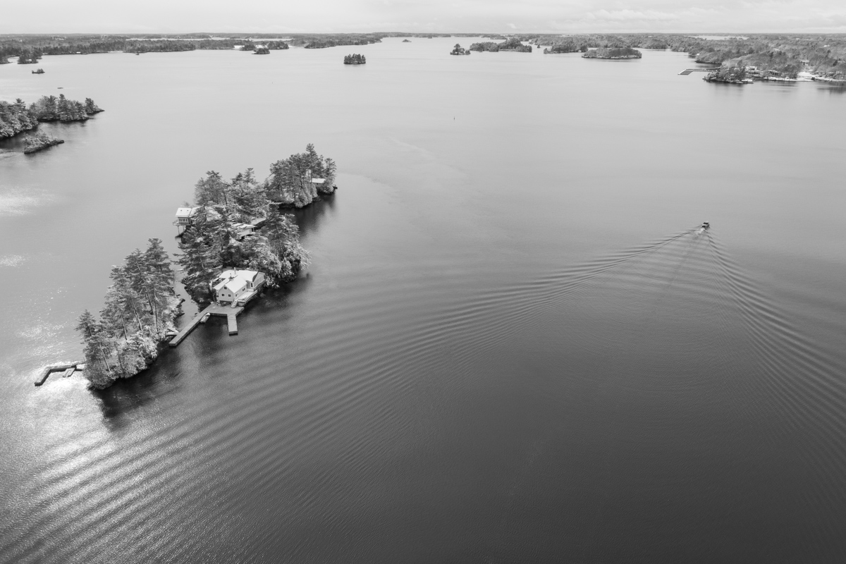 Wake Across Winter Islands