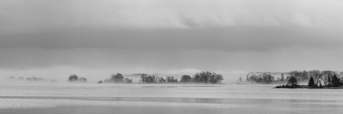 Fog Banks Over Thousand Islands Water
