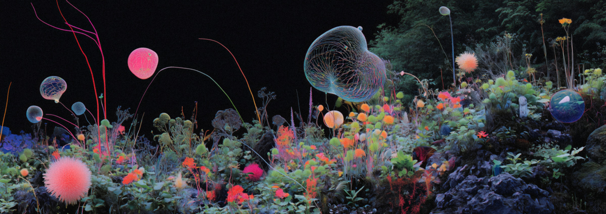 Glass Garden on Black