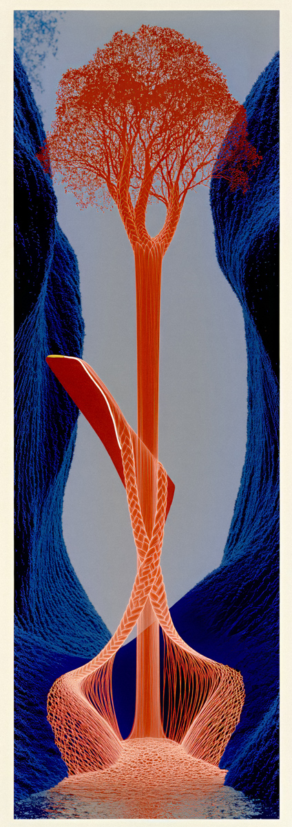 Red Fall Split by Orange Anvil