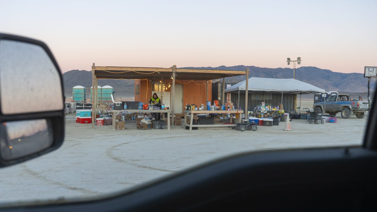 DPW Donation Area at Exodus