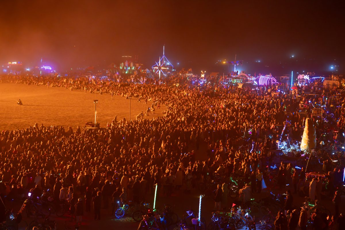 Burners Watch The Temple Burn
