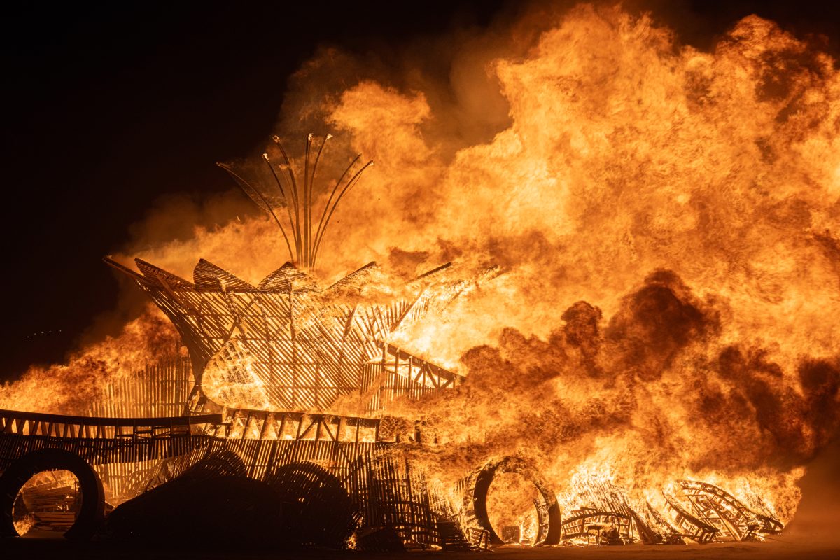 Burning Man 2026 Temple Burn - Temple of the Moon by Moonlight Collective