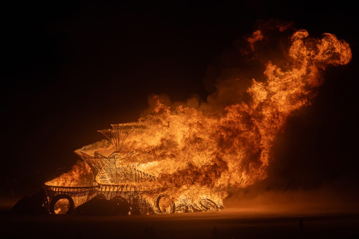 Burning Man 2026 Temple Burn - Temple of the Moon by Moonlight Collective