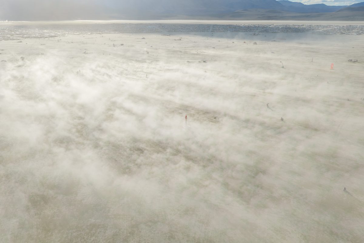 Dust Blowing Across Open Playa