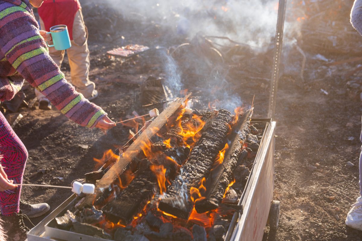 Roasting Marshmallows in the Man Burn Embers