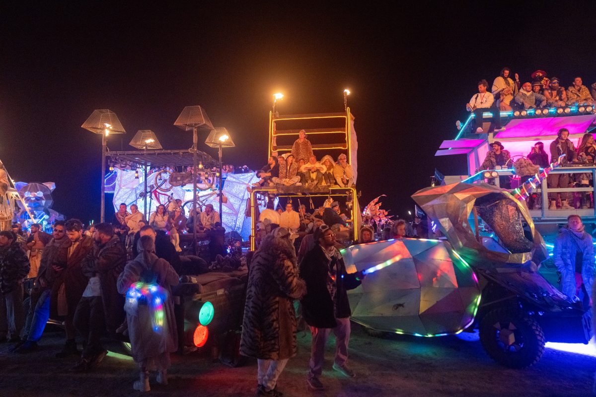 Chairman of the Bored and Art Cars at the Man Burn