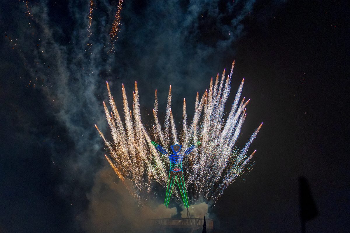 Burning Man 2026 Man Burn Fireworks