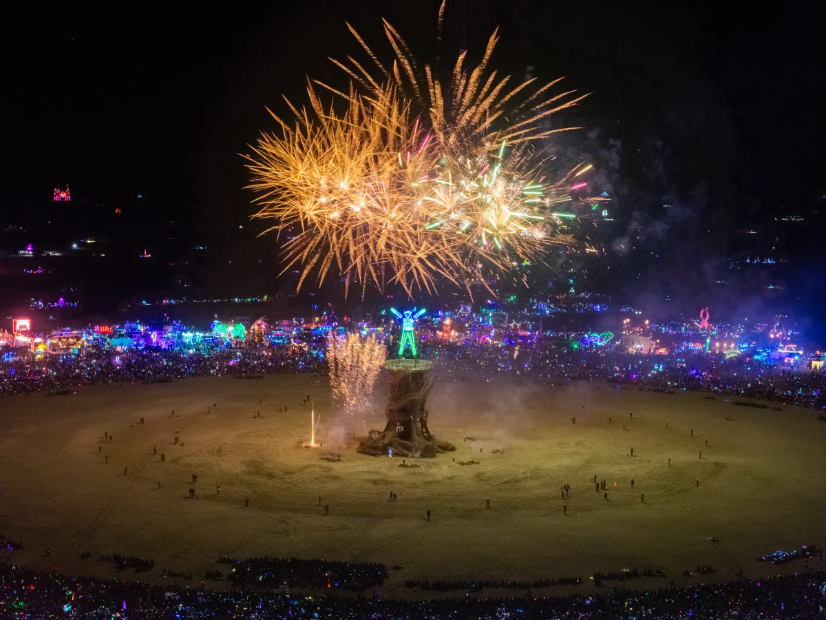 Burning Man 2026 Man Burn Fireworks