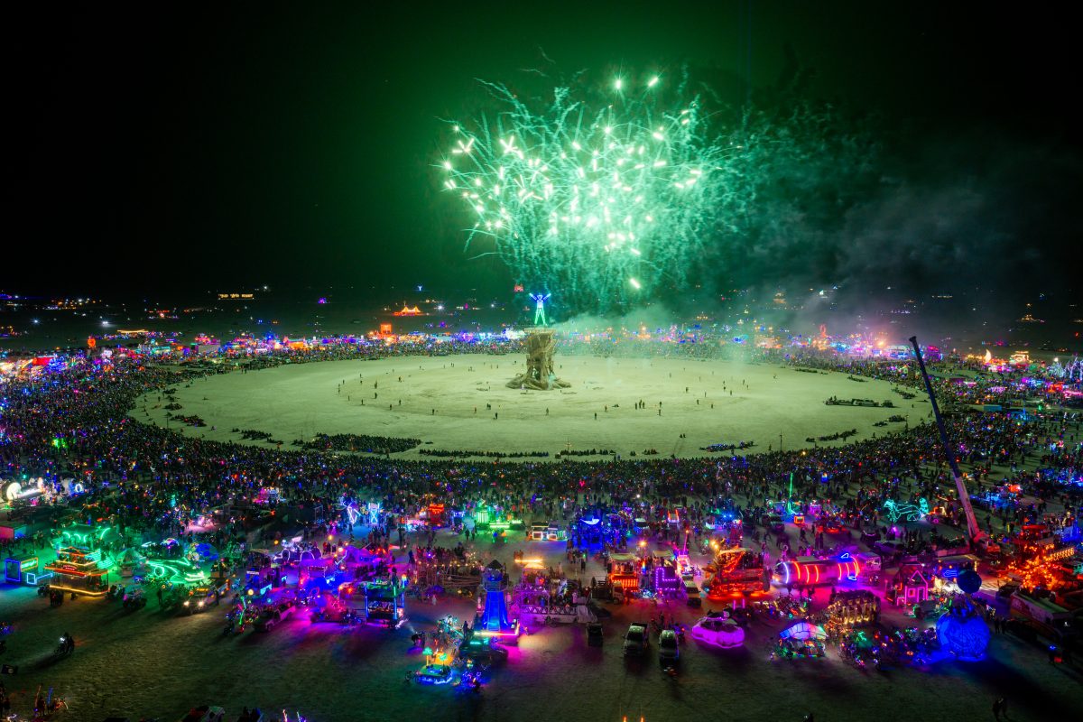 Burning Man 2026 Man Burn Fireworks