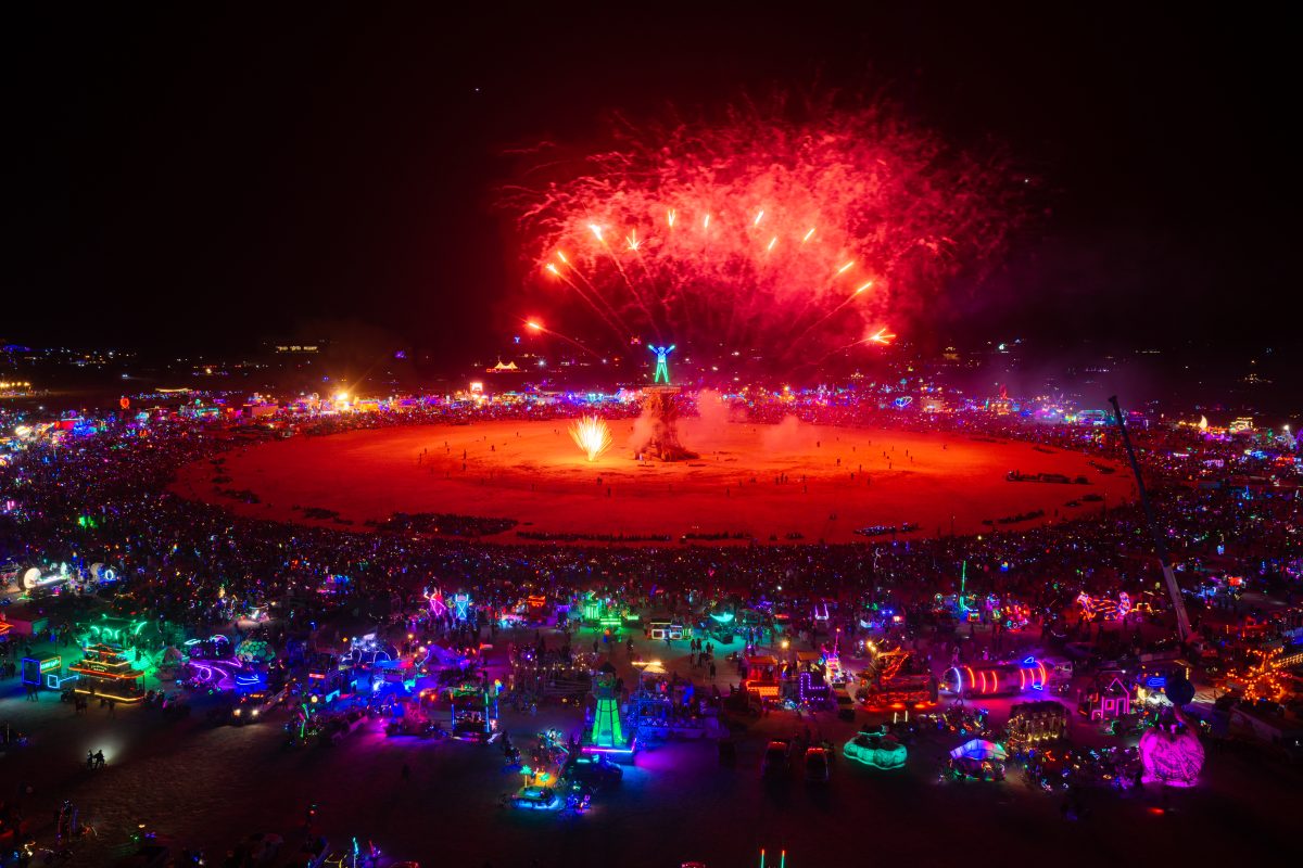 Burning Man 2026 Man Burn Fireworks