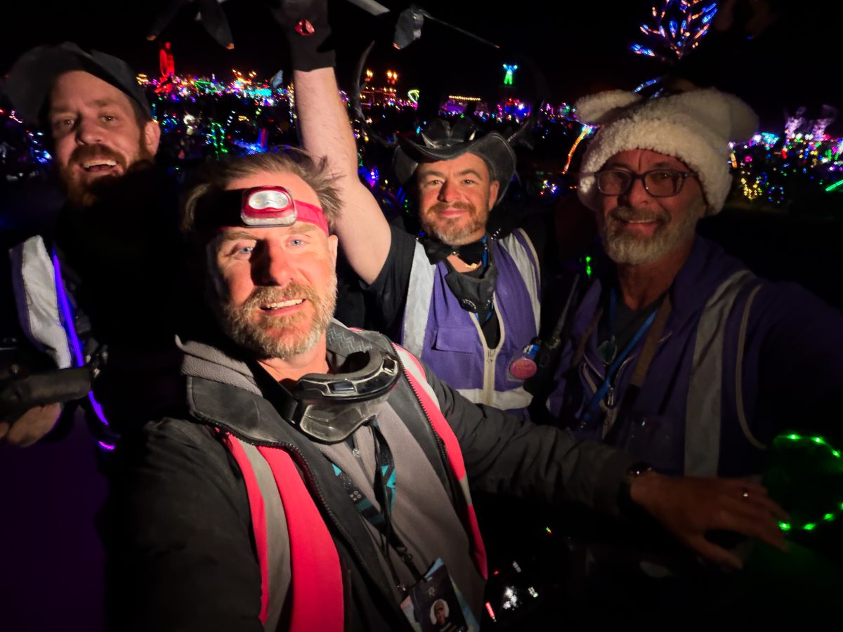 Me And The Boys Flying Drones During Burn Night (with authorization)