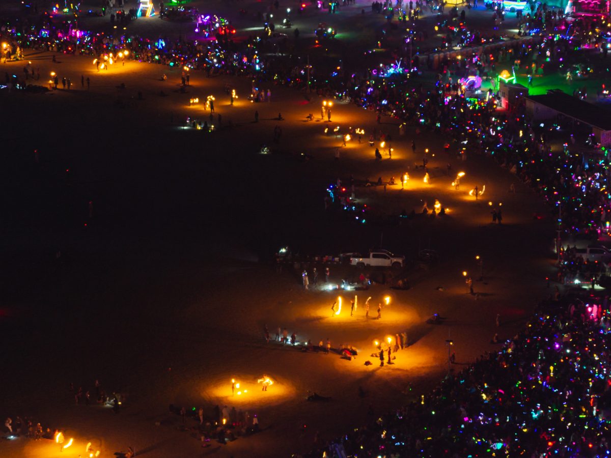 Fire Spinners at the Man Burn