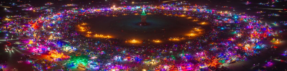 Man Burn Night From Above
