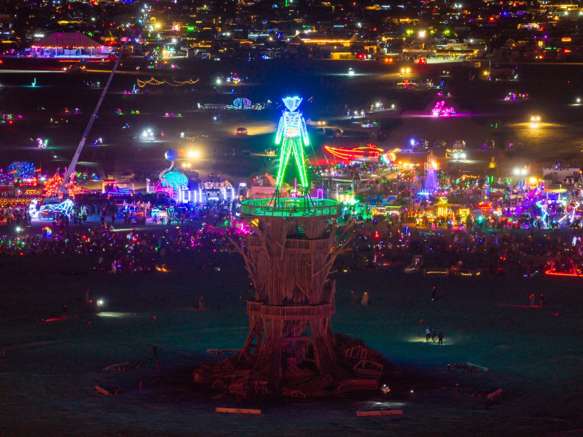 Burning Man 2026 Man Base - Cryptomeria by Alexander Rose