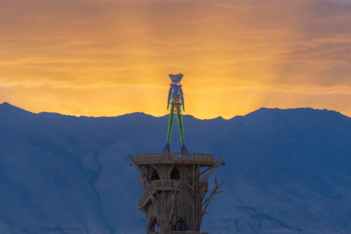 Burning Man 2026 Man Base - Cryptomeria by Alexander Rose