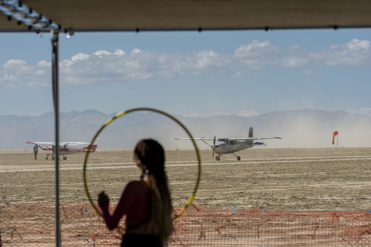 Hooping at the Black Rock City Airport