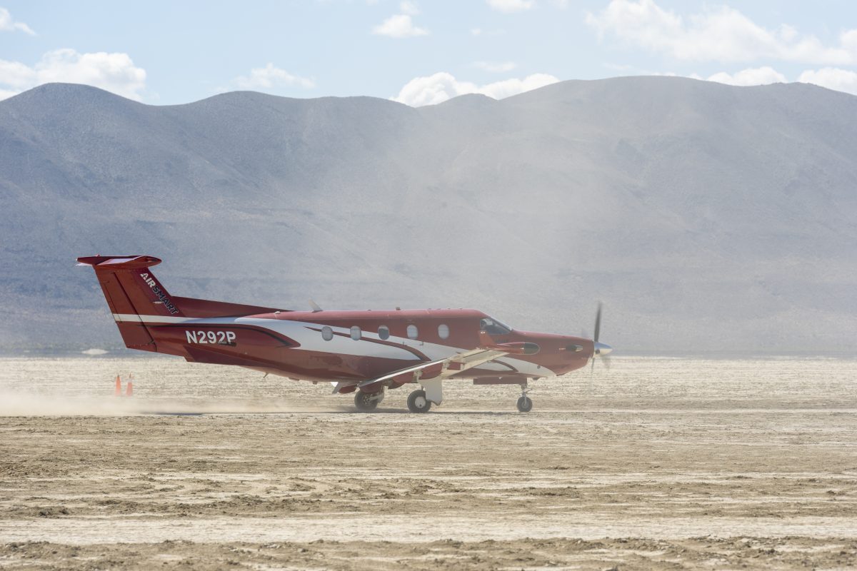 Turboprop at Black Rock City Airport
