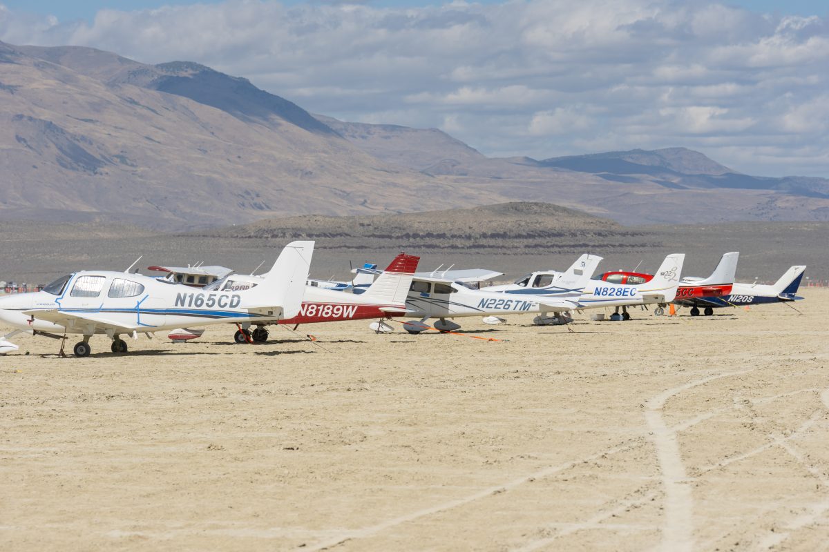 Black Rock City Airport Planes