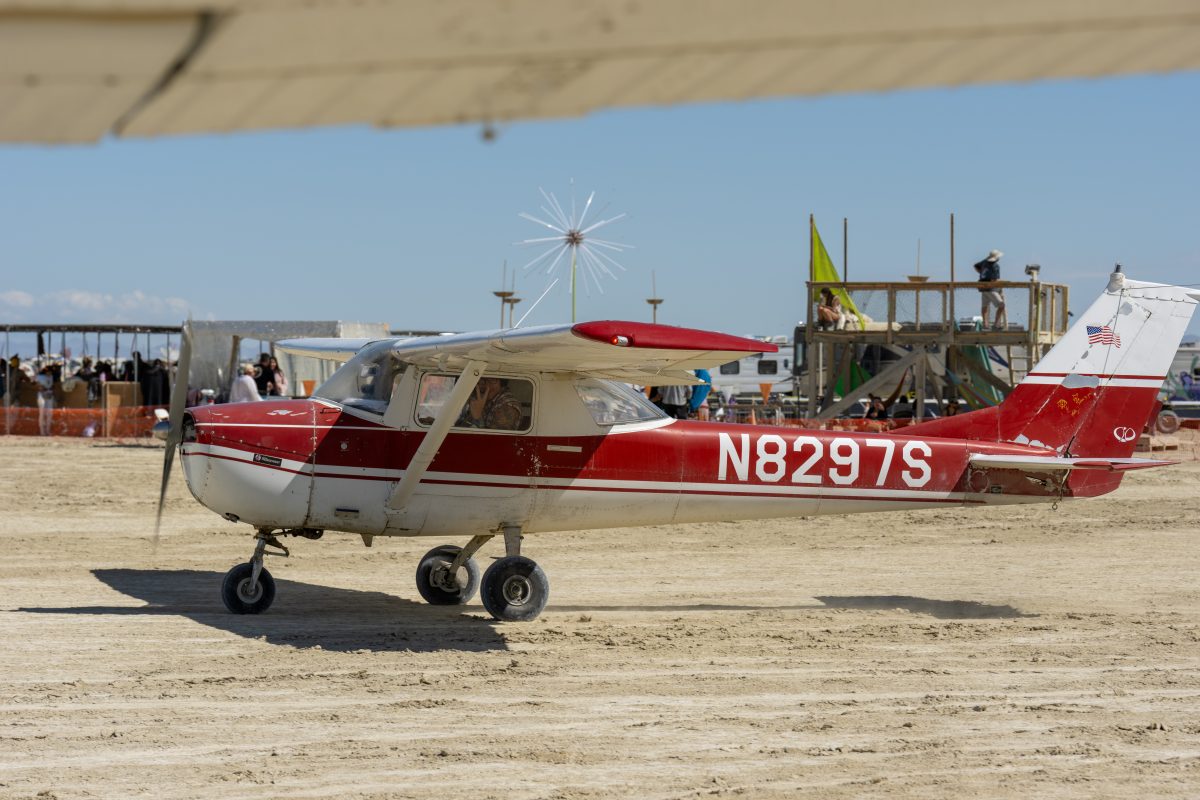 Cessna N8297S at the Black Rock City Airport