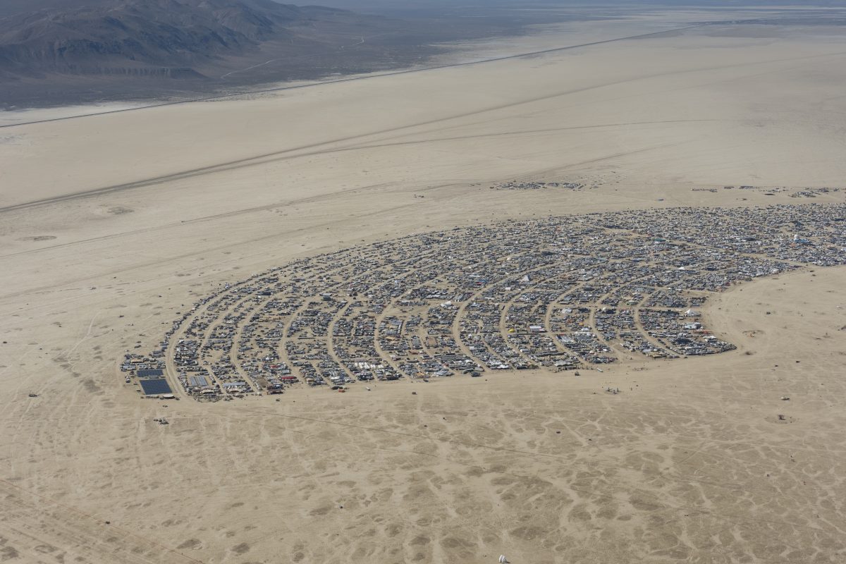 Burning Man 2026 Black Rock City Aerial Photo