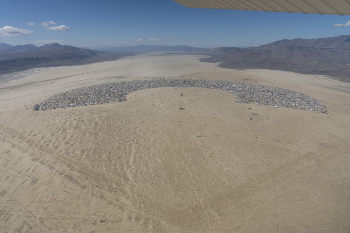 Burning Man 2026 Black Rock City Aerial Photo