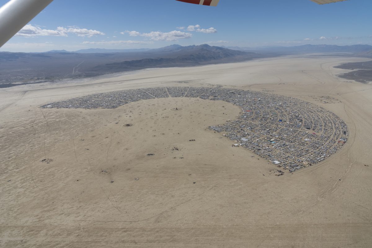 Burning Man 2026 Black Rock City Aerial Photo