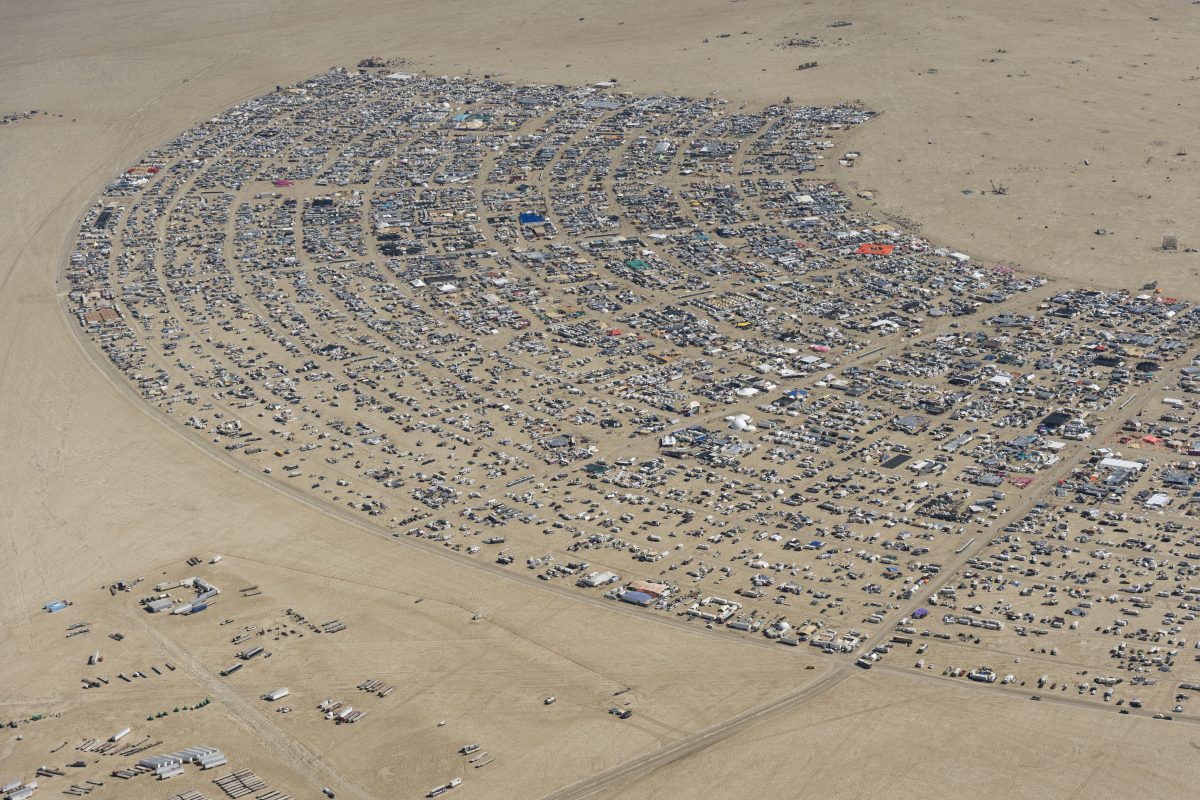 Burning Man 2026 Black Rock City Aerial Photo