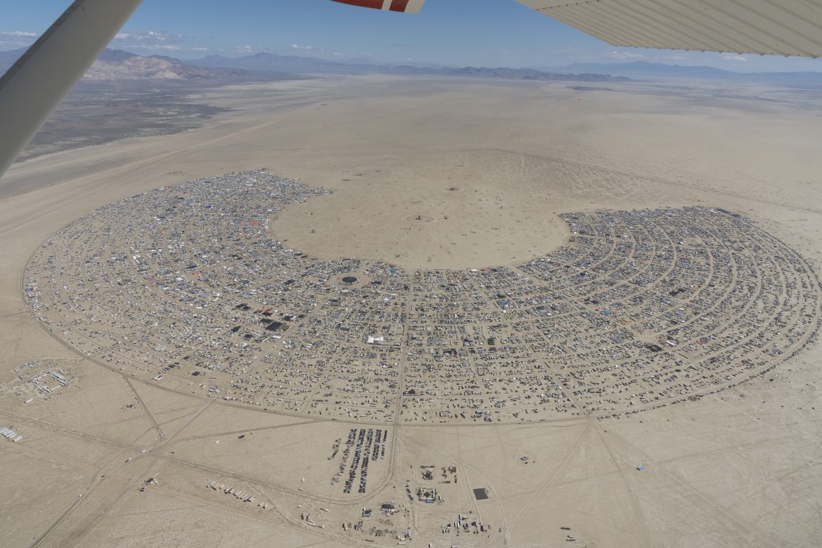 Burning Man 2026 Black Rock City Aerial Photo