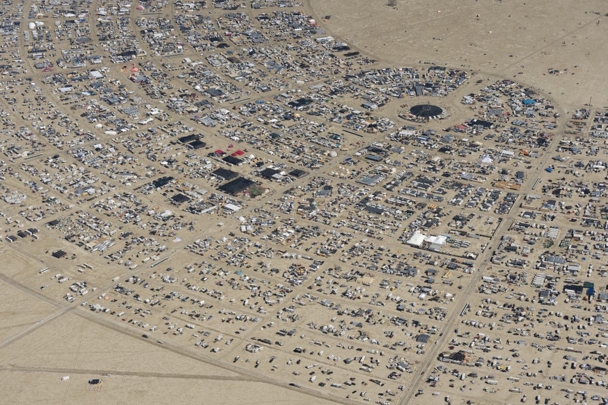 Burning Man 2026 Black Rock City Aerial Photo