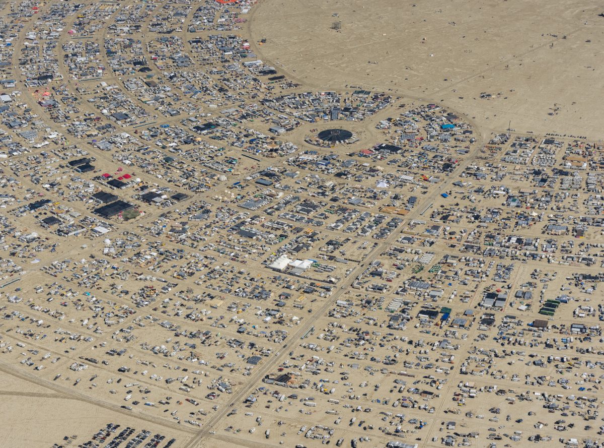 Burning Man 2026 Black Rock City Aerial Photo