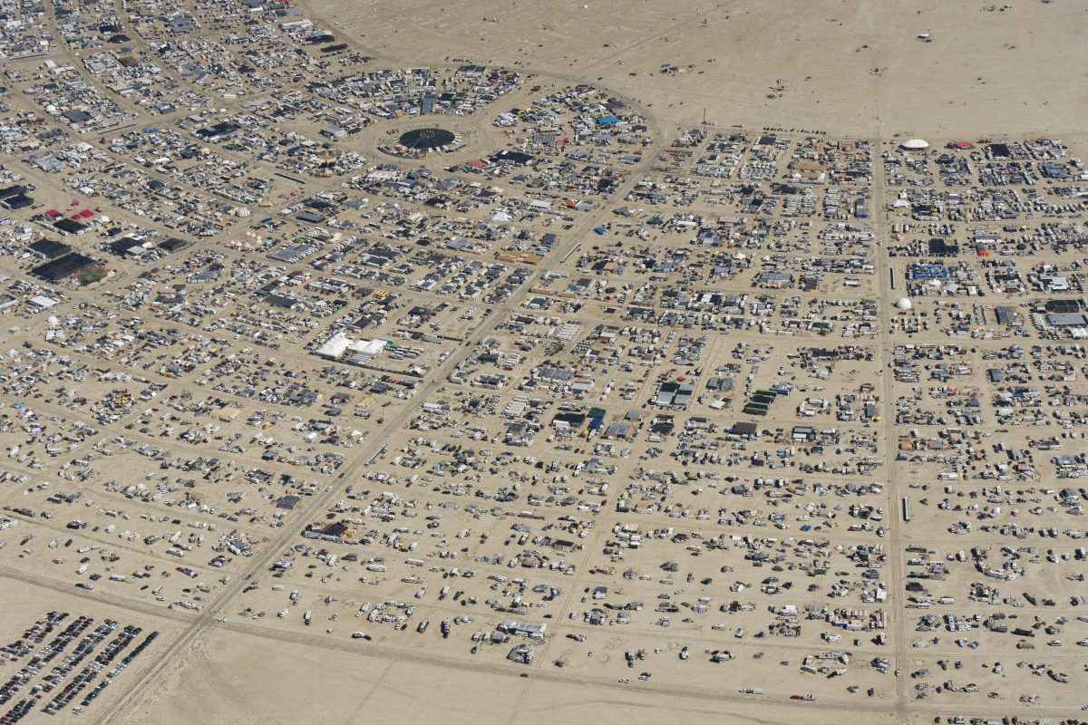 Burning Man 2026 Black Rock City Aerial Photo