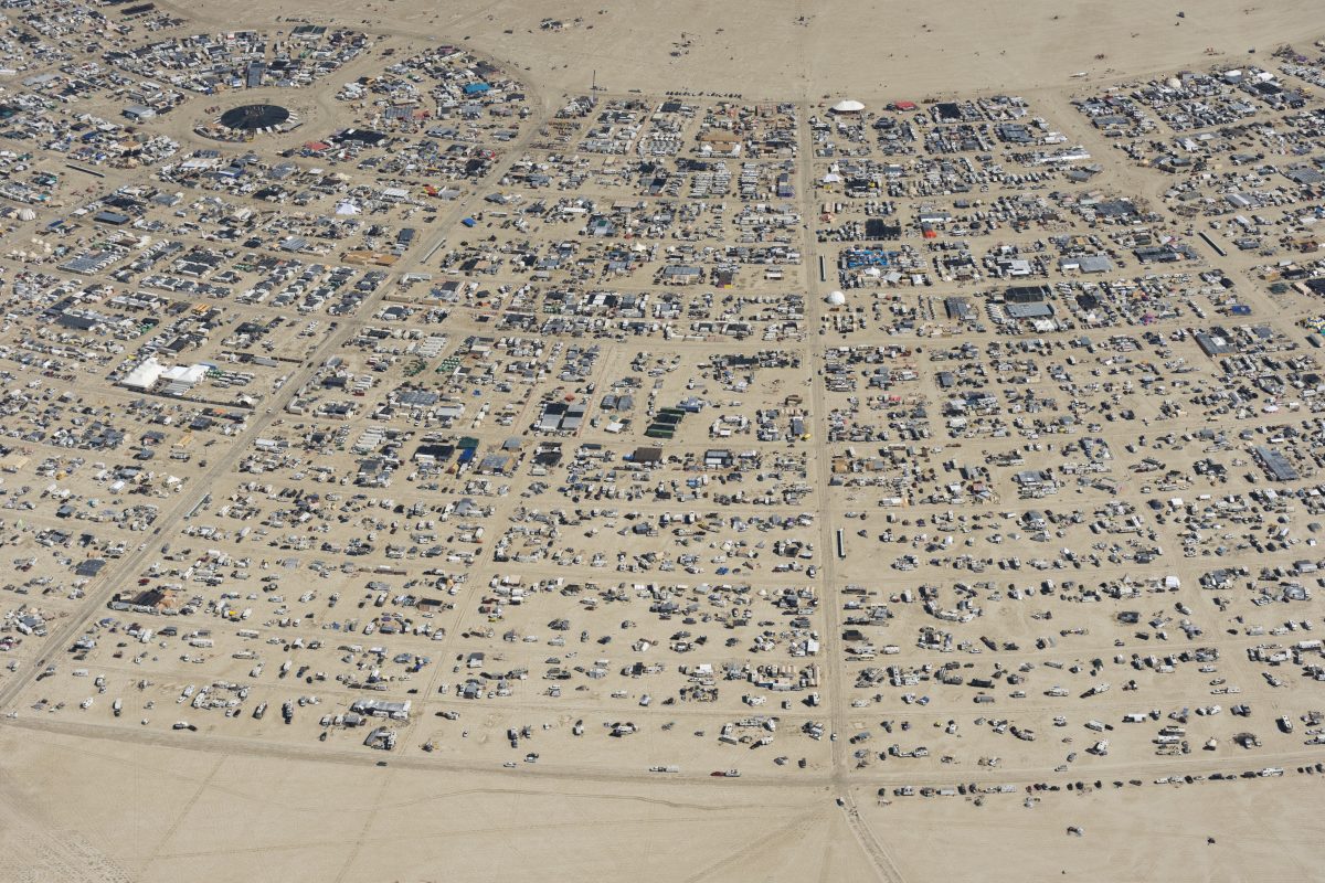 Burning Man 2026 Black Rock City Aerial Photo