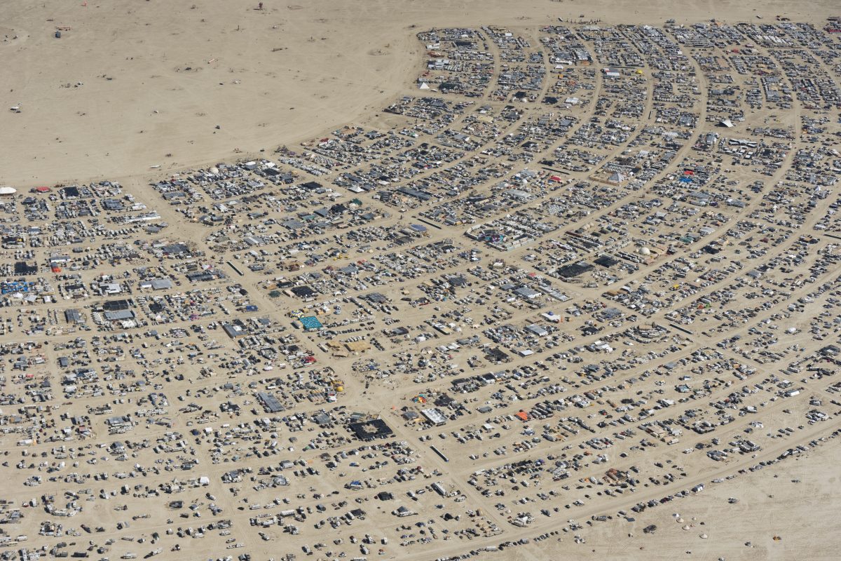 Burning Man 2026 Black Rock City Aerial Photo