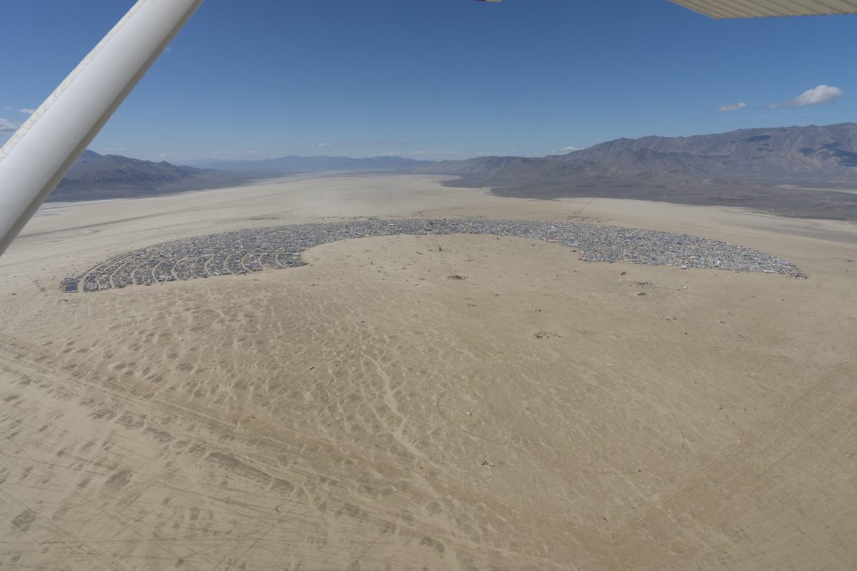 Burning Man 2026 Black Rock City Aerial Photo