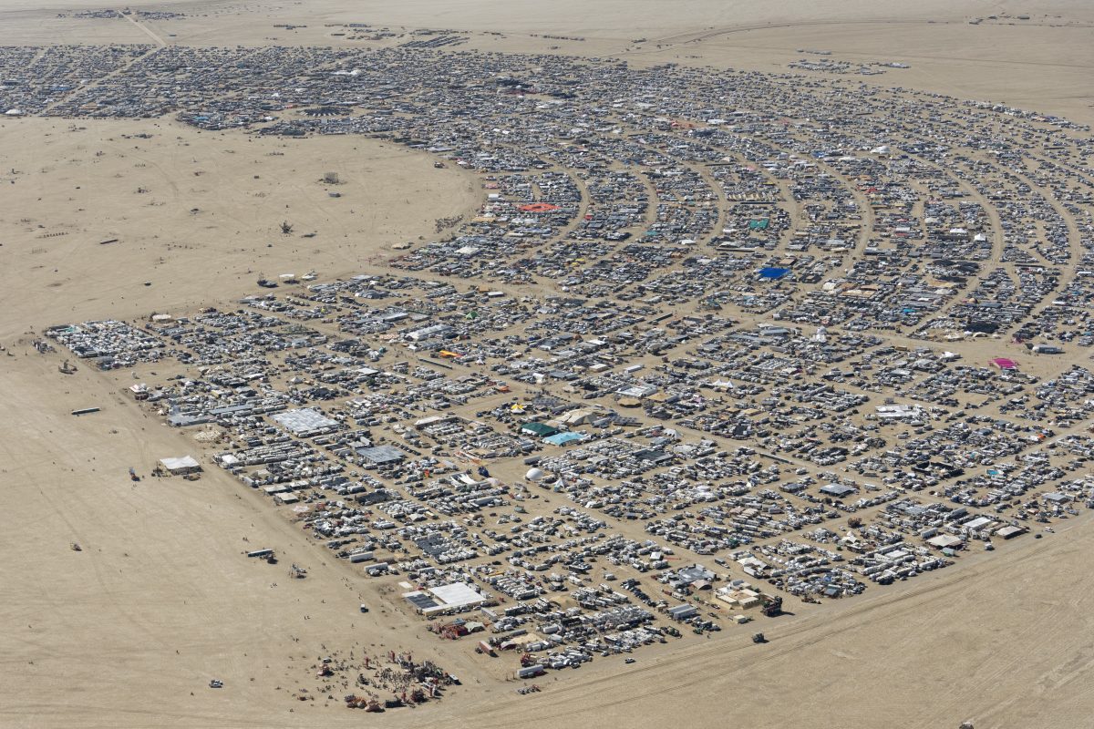 Burning Man 2026 Black Rock City Aerial Photo