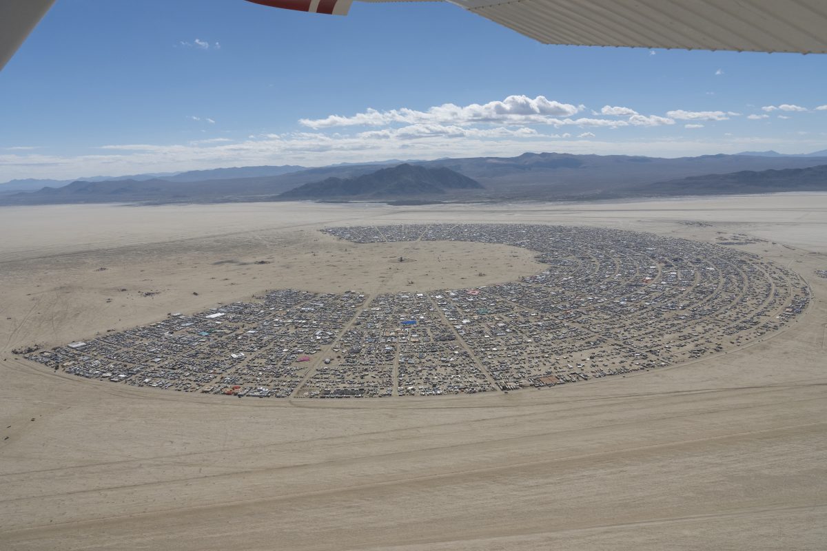 Burning Man 2026 Black Rock City Aerial Photo