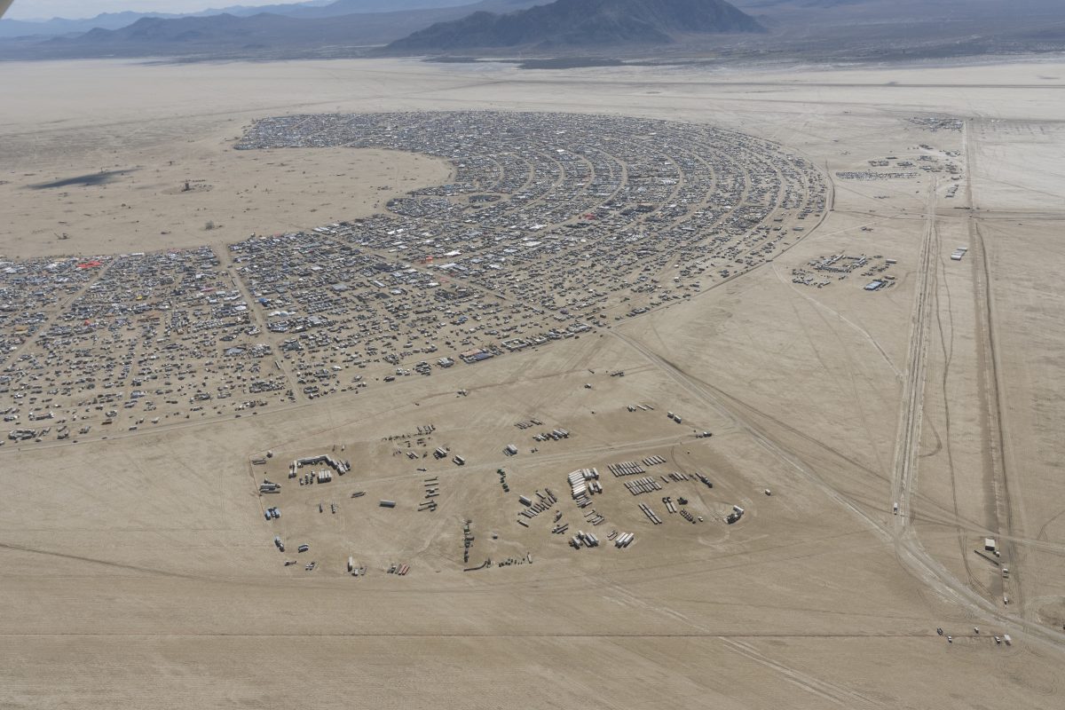 Point 1 Burning Man 2026 Black Rock City Aerial Photo