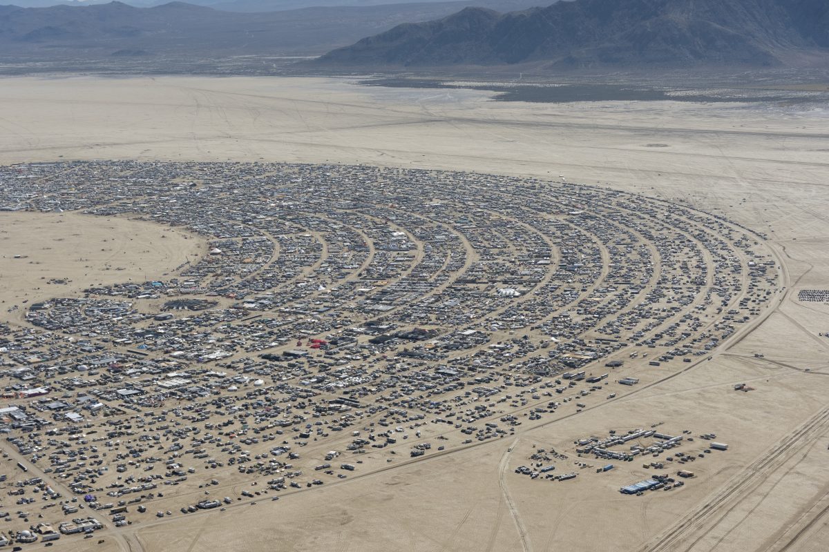 Burning Man 2026 Black Rock City Aerial Photo