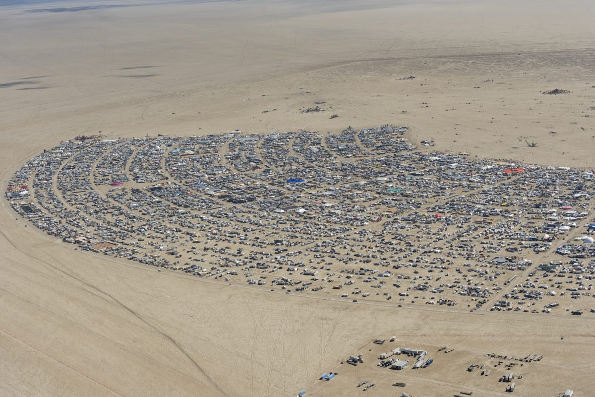 Burning Man 2026 Black Rock City Aerial Photo