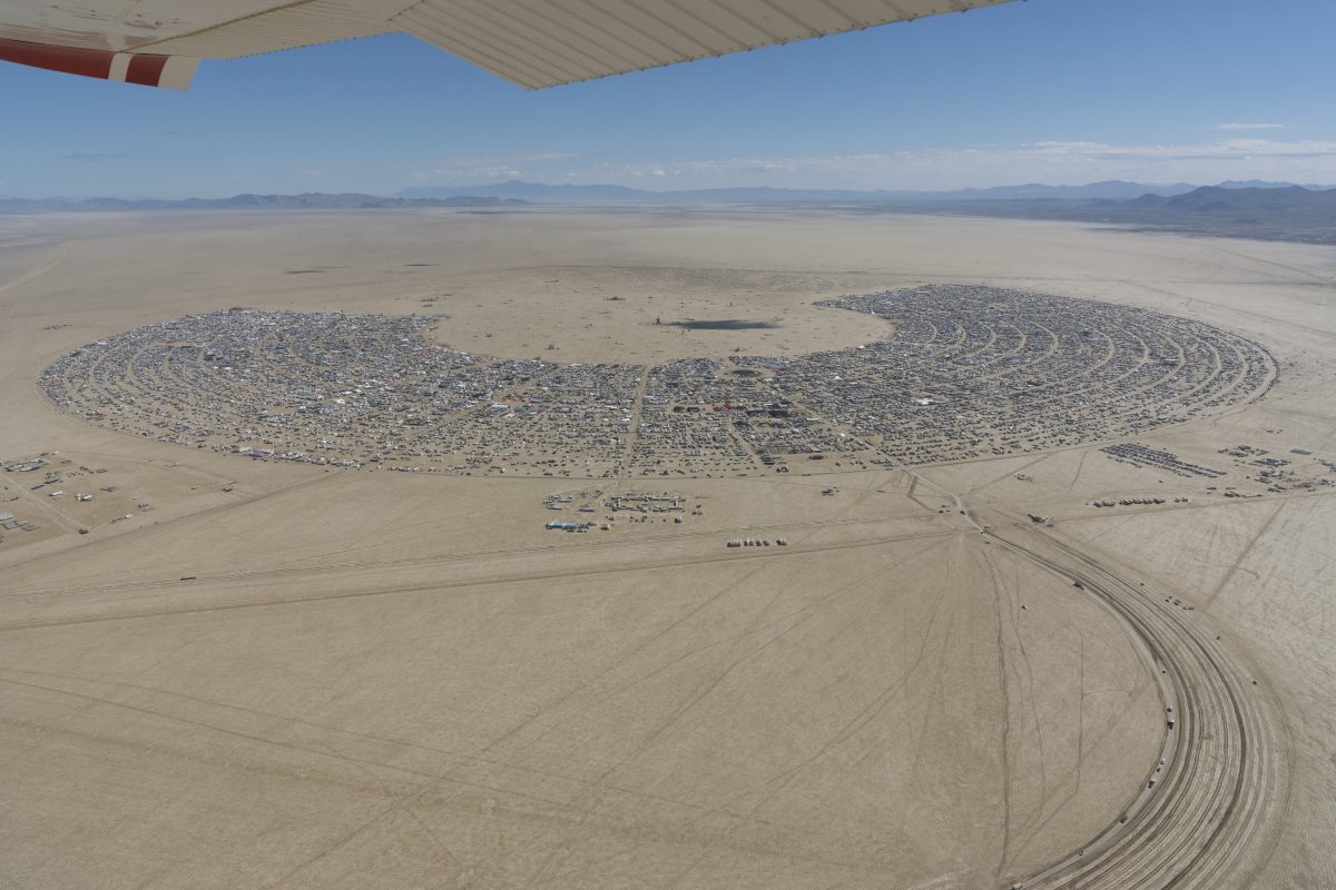 Burning Man 2026 Black Rock City Aerial Photo