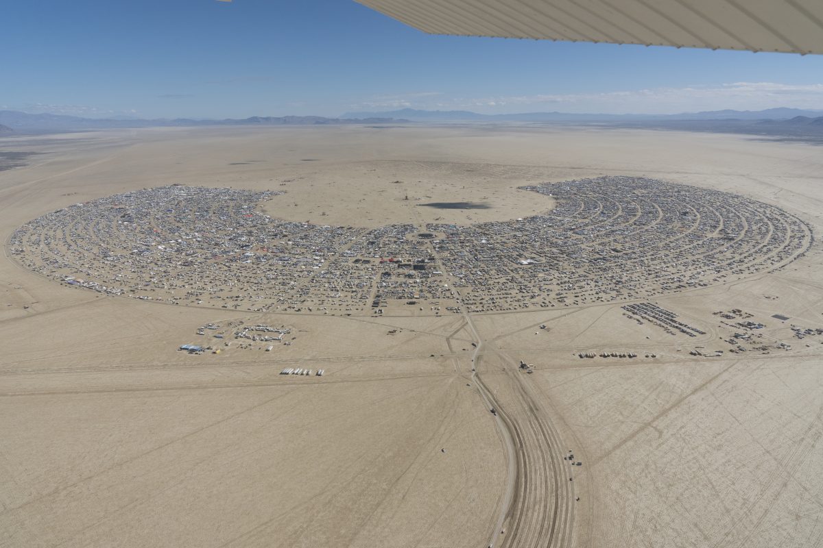 Burning Man 2026 Black Rock City Aerial Photo