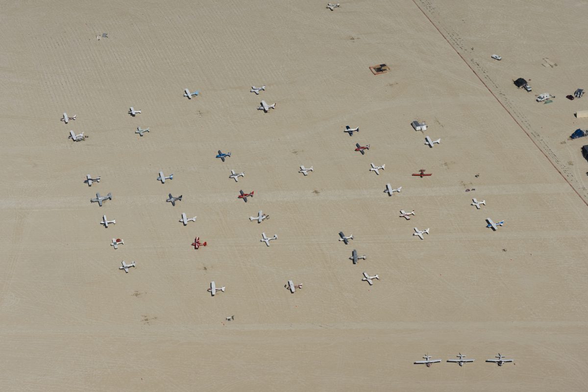 Burning Man 2026 Black Rock City Airport Aerial Photo