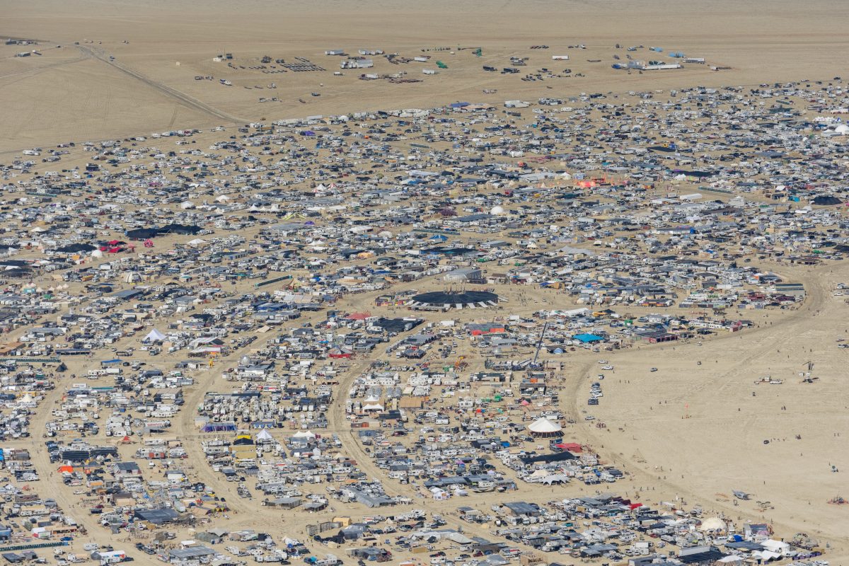 Aerial View of Black Rock City