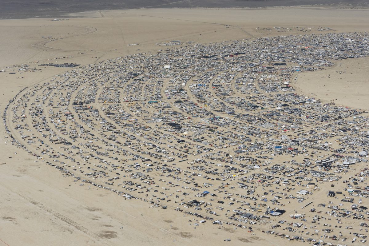 Aerial View of Black Rock City