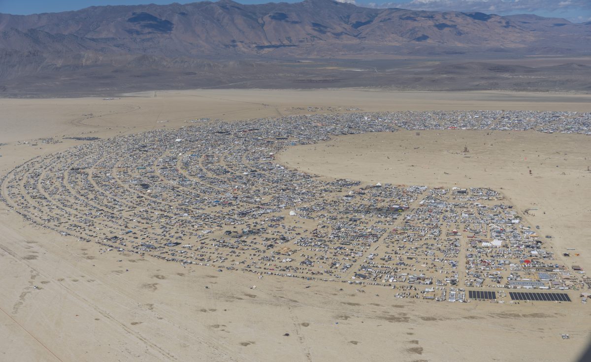 Burning Man 2026 Black Rock City Aerial Photo